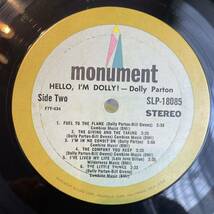 【US盤Org.レア1st】Dolly Parton Hello, I'm Dolly (1967) Monument SLP18085_画像5