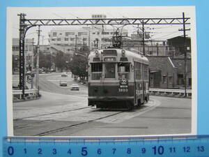 (J47)589 写真 古写真 電車 鉄道 鉄道写真 京都 京都市電 22系統 1803 昭和49年10月13日 路面電車