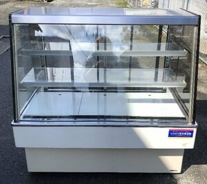 ***b038 SANDEN Sanden refrigeration showcase TSA-120Y-B cake case exhibition against surface business use cake shop operation verification ending!**