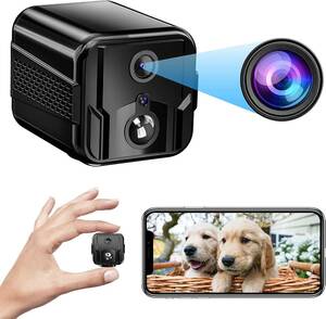  new goods 32GB card attaching ] small size camera wifi microminiature camera 4K high resolution security camera iPhone/Android correspondence super light weight night vision / movement detection / video recording see protection 