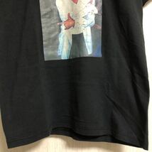 (k) 90s 90年代 マイケルジャクソン ピクチャープリント USA製 サイズM Tee Tシャツ デットストック 1ウォッシュ シングルステッチ 黒 _画像6