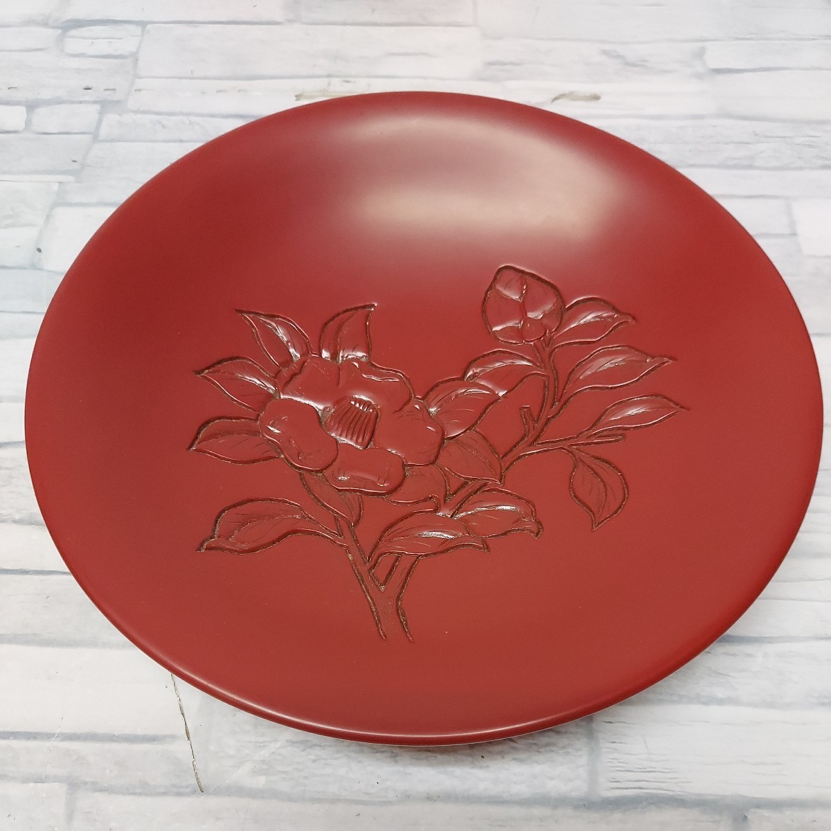 ホビー通販 【新品、未使用】漆器 漆塗り 木製 金、銀、蒔絵 絵皿 菓子