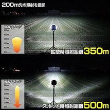 強くお勧め★LED サーチライト ワーク 作業灯 防水 船舶 船 ボート 漁船 漁 重機 スポット 拡散 切替 遠距離 最大照射500ｍ_画像6