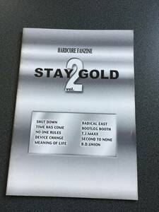 ◆◇レア！hardcore fanzine 冊子/STAY GOLD2 ハードコア・パンク◇◆