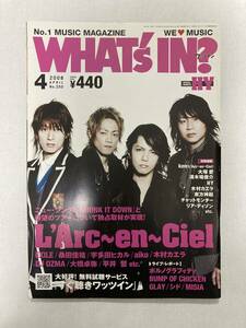 WHAT's IN?（ワッツイン）2008年4月／No.250