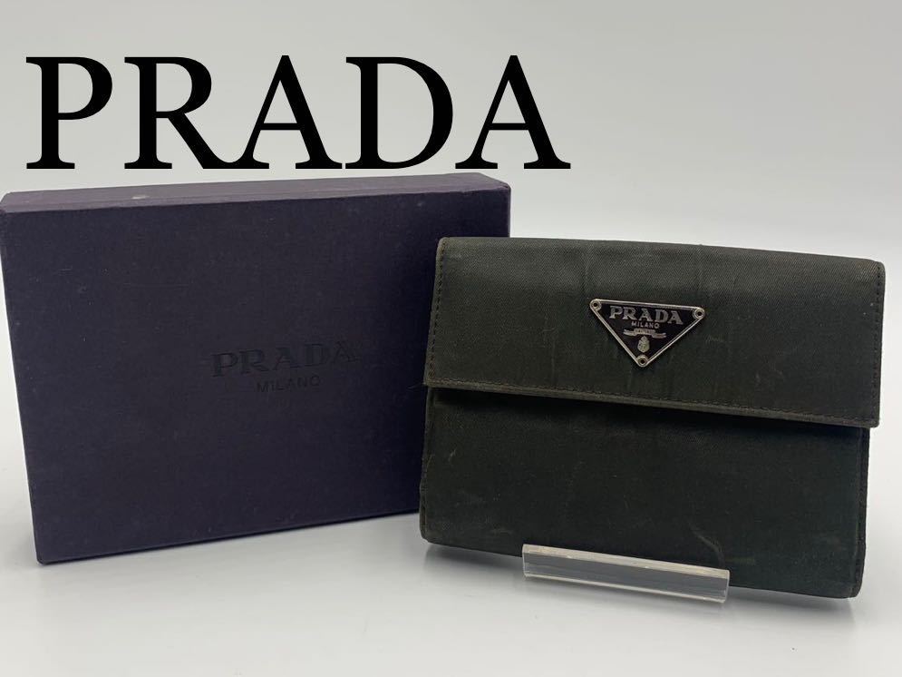 未使用品 PRADA コンパクト財布 OLTREMARE ネイビー 394 | tspea.org