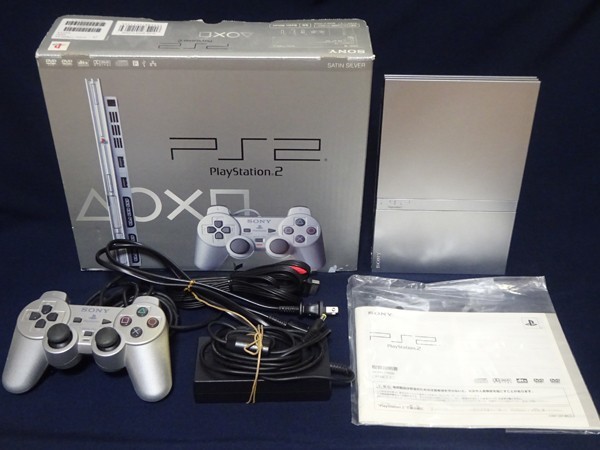 SIE プレイステーション2 サテン・シルバー SCPH-77000 SS