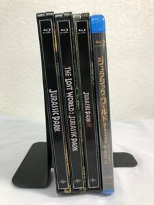 【中古ブルーレイ】ジュラシック・パーク/ジュラシック・ワールド Blu-ray 4本セット スチールブック仕様（230302B0001）