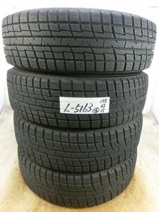 L-5163 溝あり 中古スタッドレス ヨコハマ アイスガード iG30 175/65R15 84Q (4本)