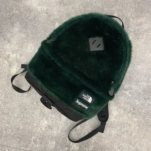 ★ Supreme シュプリーム The North Face ノースフェイス 20AW Faux Fur Backpack ファー バック パック グリーン 104