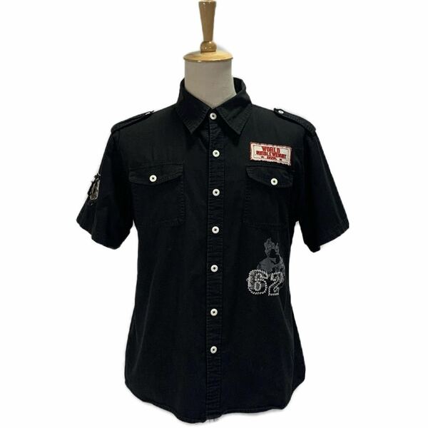 SMOKE RISE スモークライズ デザインシャツ 刺繍 XL 6499