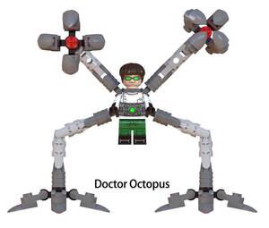 即納　ドクター・オクトパス スパイダーマン　マーベル　アベンジャーズ　ブロック　ミニフィグ レゴ　LEGO 互換 ミニフィギュア　eb