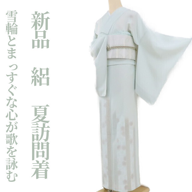 ゆめsaku2 美品 絽 夏着物 正絹“トビウオのように跳ねて夢幻の世界へ