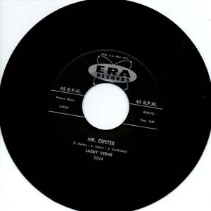 Larry Verne 「Mr. Custer/ Okeefenokee Two Step」米国盤EPレコード 