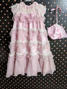  не продается! детский "Семь, пять, три" .. три . детское платье 0 номер I*m сейчас .0 лет ~ розовый серия / гонки фотосъемка модель CM фотография . костюм б/у .120