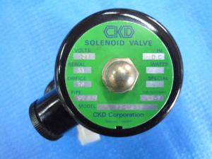 中古品 CKD SOLENOID VALVE PC-10A-27 DC24V PT 3/8 電磁弁