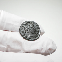 【古代ローマコイン】Constantius I Chlorus（コンスタンティウス・クロルス）クリーニング済 ブロンズコイン 銅貨 デナリウス(UgkzfWtbmt)_画像5