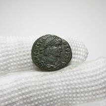 【古代ローマコイン】Constans（コンスタンス1世）クリーニング済 ブロンズコイン 銅貨(L6jg2WcsRr)_画像3