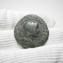 【古代ローマコイン】Gordian III（ゴルディアヌス3世）クリーニング済 ブロンズコイン 銅貨(z8uzWep8as)_画像3