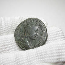 【古代ローマコイン】Gordian III（ゴルディアヌス3世）クリーニング済 ブロンズコイン 銅貨(z8uzWep8as)_画像4