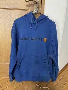 訳あり)carhartt(カーハート)ロゴプリント　スウェットパーカー