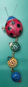 1945~1950 period Vintage old tin plate zen my ladybug. parent . war after toy reverse side is empty can use that time thing tin plate. toy 