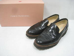 FABIO RUSCONI fabio rusko-ni coin Loafer shoes F91508 black black size 35