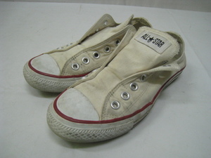 CONVERSE ALL STAR コンバース オールスター スニーカー スリッポン 白 ホワイト サイズ24cm