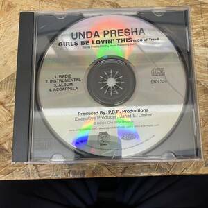 シ● HIPHOP,R&B UNDA PRESHA - GIRLS BE LOVIN' THIS INST,シングル,PROMO盤 CD 中古品