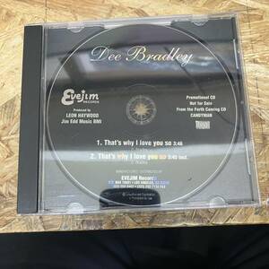 奥棚◎ HIPHOP,R&B DEE BRADLEY - THAT'S WHY I LOVE YOU SO INST,シングル CD 中古品