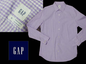 美品 GAP ストレッチ イージーケア ドレスシャツ Lサイズ相当 M チェック