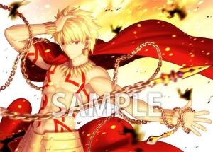 非売品　Fate hollow ataraxia　b2 タペストリー　ギルガメッシュ　　type-moon kadokawa not for sale 横浜から　(゜д゜)！