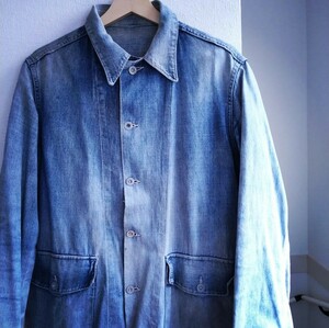  treasure discovery! 40 period original US ARMY Denim coverall large war Vintage Champion Rebirth Parker Levi's rare 