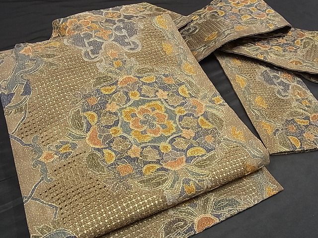 16750円 先着特典 魚肴肉魚様 2410 2573☆着物・帯 汕頭刺繍 道中着