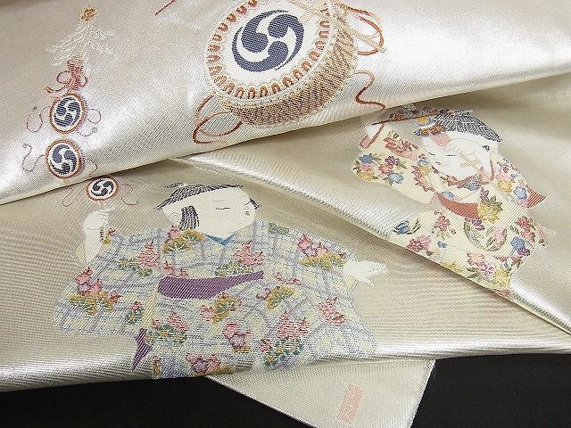 2枚で送料無料 【逸品】加賀友禅巨匠 初代由水十久監修 長島織物 瀞金