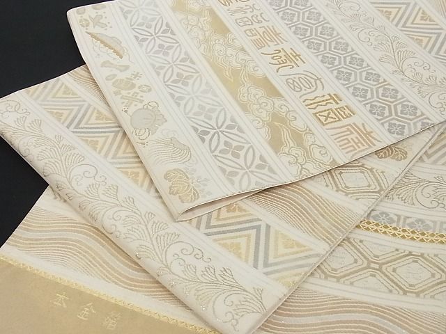 正絹・本金箔御所祭礼文袋帯・未使用品 ショッピング値下げ www