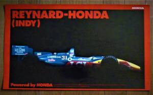 ホンダ製ポスター ホンダインディレース初優勝 1995年 レイナードホンダ 未使用 美品
