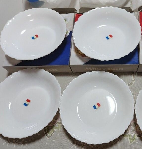 アルコパル (arcopal) フランス製4枚皿セット