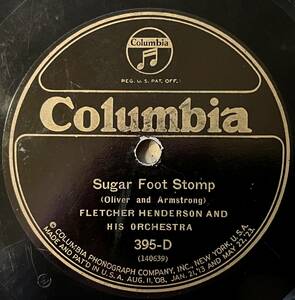 FLETCHER HENDERSON w LOUIS ARMSTRONG COLUMBIA Sugar Foot Stomp/ What-Cha-Call-‘Em Blues