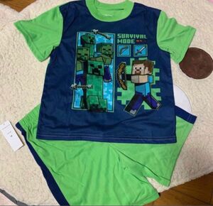 男の子　上下セット マイクラ　Minecraft Tシャツ　新品 140cm