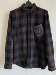 CASH CA ENGLAND カシュカ イングランド ウール　シャツ　サイズM