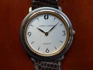 [ Vintage ] CHARLES JOURDAN men's quartz 