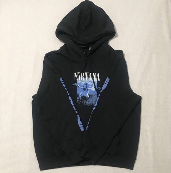 【希少】バンT nirva H&M コラボ パーカー スウェット 古着