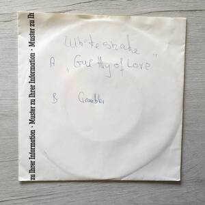 WHITESNAKE GUILTY OF LOVE TEST PRESSING Germany record 