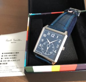 PAUL SMITH WESTMINSTER ウォッチ 三浦 春馬 着用 スモール セコンド 日本製 ネイビー 紺 スクエア ポール スミス 時計 CITIZEN 好きに も