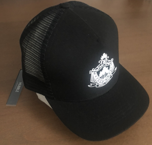 Hubble Studio キャップ 黒 メッシュ CREST TRUCKER 帽子 ブラック CAP ロサンゼルス CA ブランド 好きに も ハブル スタジオ オリジナル