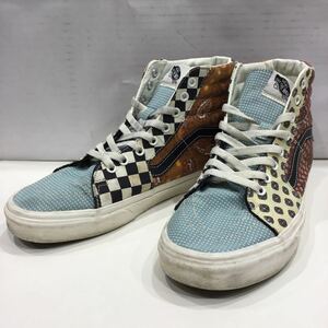 【VANS バンズ】tiger patchwork ハイカットスニーカー 28cm マルチカラー 2303oki