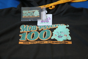 モブサイコ100　エクボ　パーカー　淡黒　レディース M-L　シール付き　MOB　PSYCHO　100　新品 未使用　