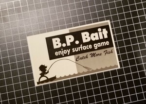 Bass Pond バスポンド　B.P.Bait ベイト 　ステッカー　シール　BP BAIT ビーピー　top　water トップウォーター