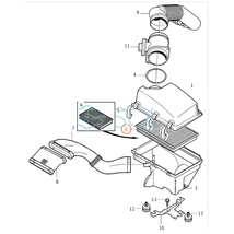 エアフィルター エアエレメント エアクリーナー 出荷締切18時 ボルボ S60 S80 V70 XC70 9454647_画像5